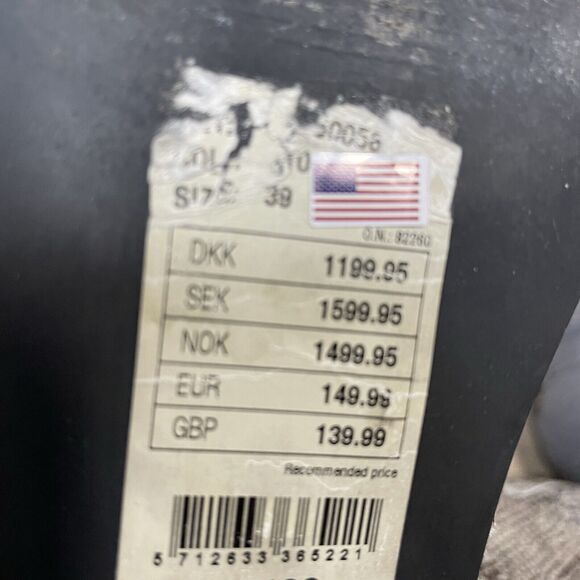 BIANCO Snake Side Zip Bootie Ankle Boots PORTUGAL Pointed Toe Womens US 8 EU 39 - Picture 9 of 10